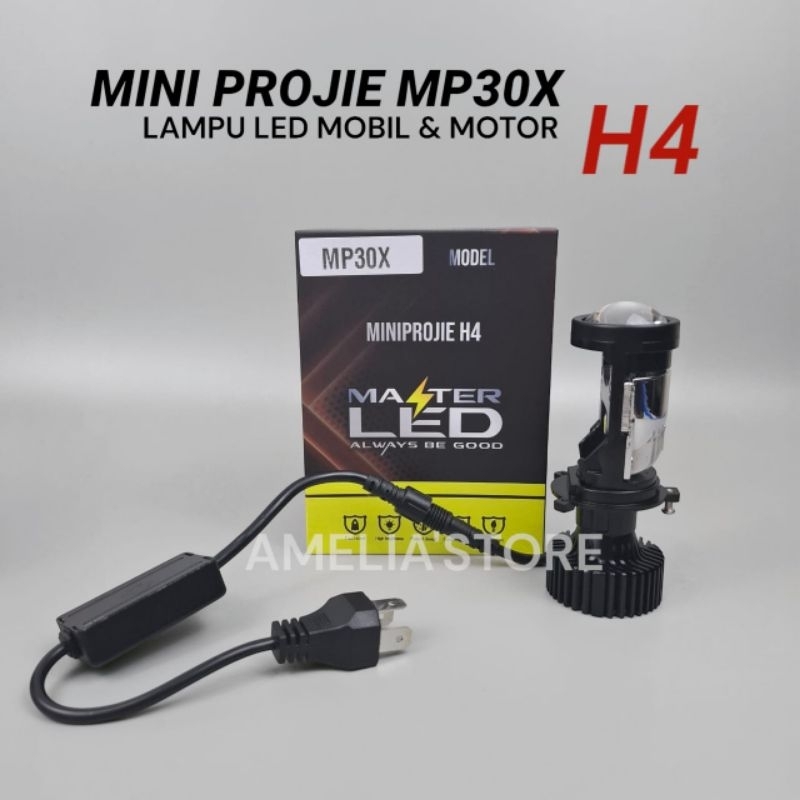MP 30X SOKET H4 LAMPU LED MOBIL MOTOR MINI PROJIE PROJEKTOR BILED MASTER LED