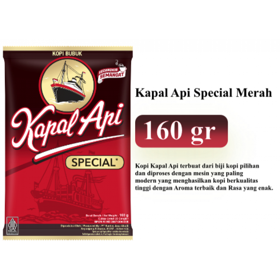 

Kapal Api 160 gram - Pcs