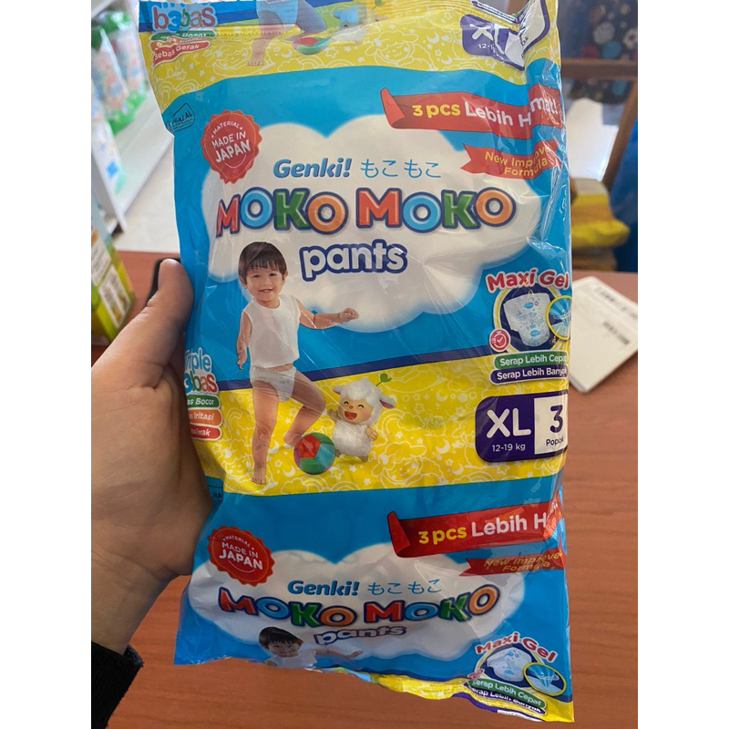 MokoMoko Pants L3/XL3 renceng isi 3 pcs