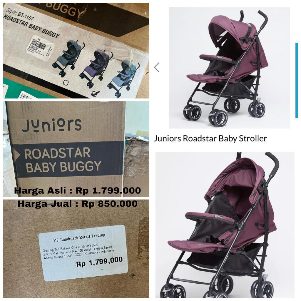 Juniors Roadstar Red Babby Buggy Stroller