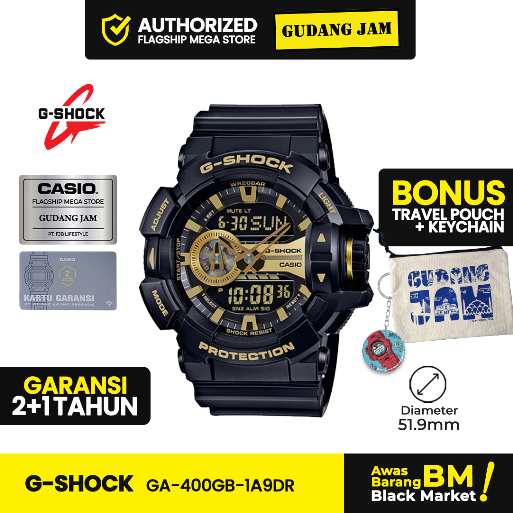 Jam Tangan G-Shock GA-400GB-1A9DR GA-400GB GA-400 GA400GB GA 400GB