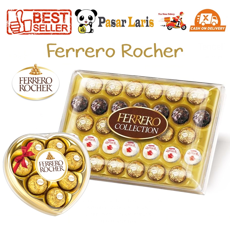 

Ferrero Rocher 3 12 24 Pcs Cokelat Chocolate Italy Coklat Hazelnut Bola Akrilik Hampers Valentine Natal Imlek Idul Fitri