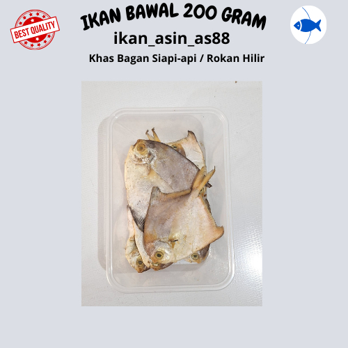 

IKAN ASIN BAWAL/IKAN BAWAL/BAWAL 200 GRAM