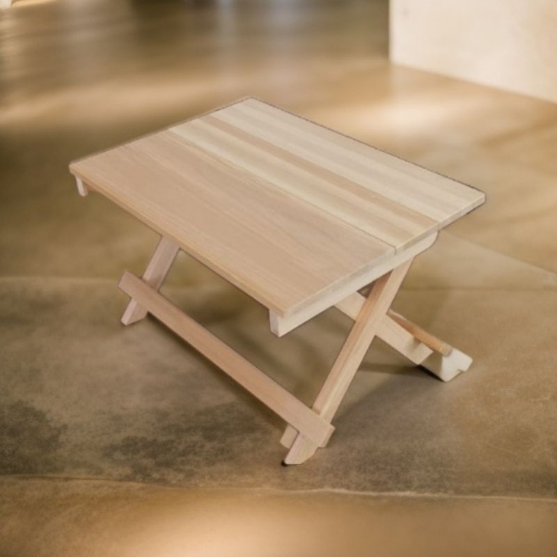 Meja Lipat Kayu Rehal Miring Meja Ngaji Al-Qur'an Meja Belajar Lipat Portable