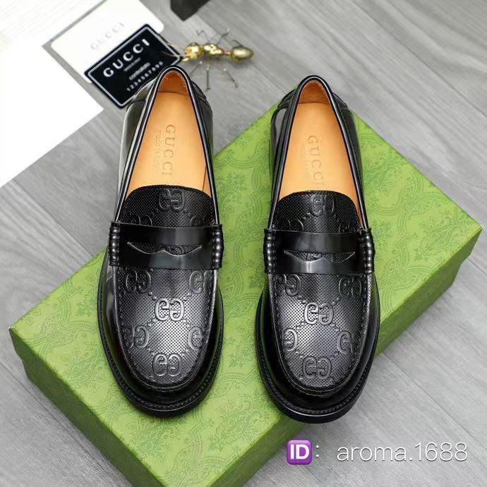 Gucci Sepatu Loafer Pria Hitam