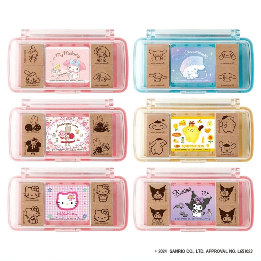 

Beverly Mini Stamp Set Sanrio Hello Kitty Kuromi Cinnamoroll Stempel Journal Limited Edition