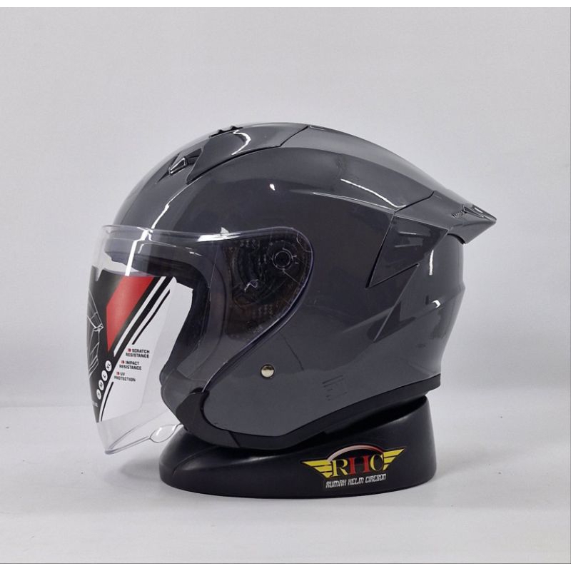 Helm RPM speed solid helm halface remaja pria wanita terbaru SNI