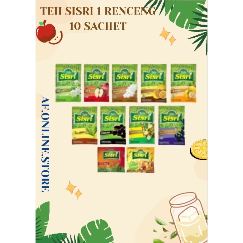 

1 Renceng Isi 10 Bungkus Teh Sisri Minuman Teh Instant af.online.store