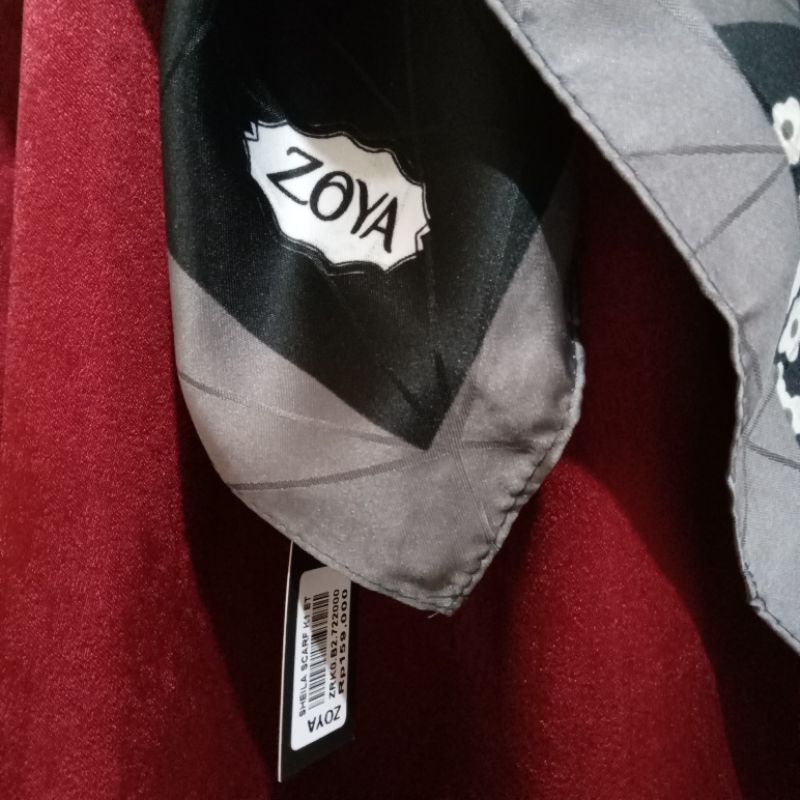 [NEW] Kerudung/Hijab Segi empat Zoya Motif Original