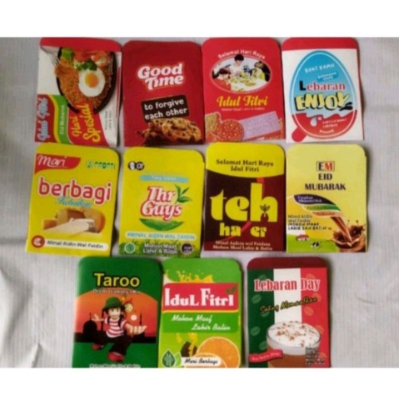 

ISI 10 PCS AMPLOP LEBARAN SNACK