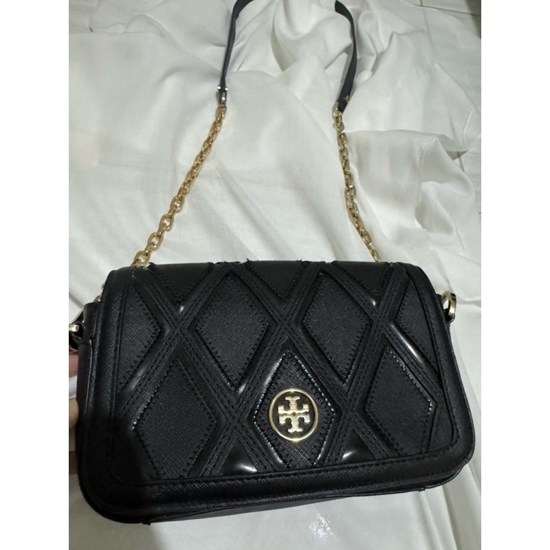 tory burch robinson patchwork chain mini bag