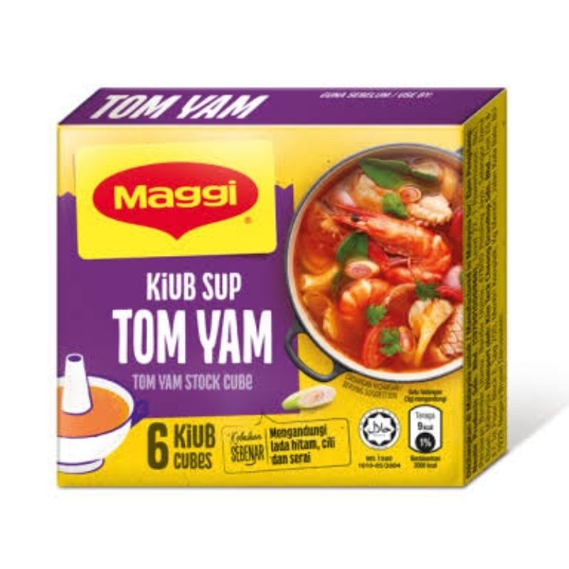 

Maggi Cube Tom Yam Malaysia. Bumbu Tom Yum Maggi isi 6 Cube