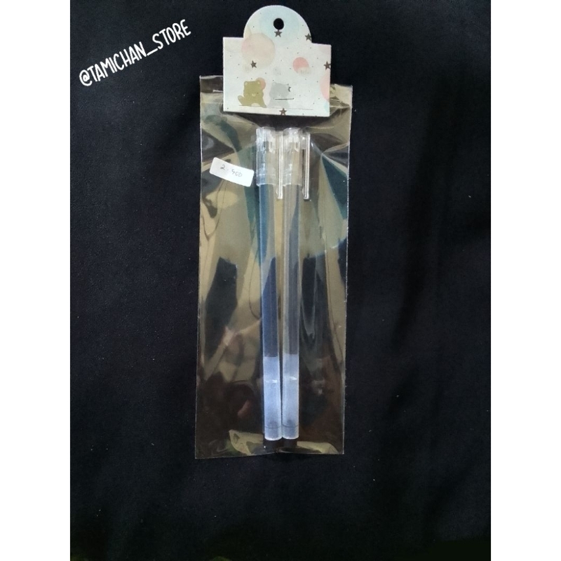 

[ TAMI-CHAN ] BOLPOINT GEL "HITAM" ISI 2