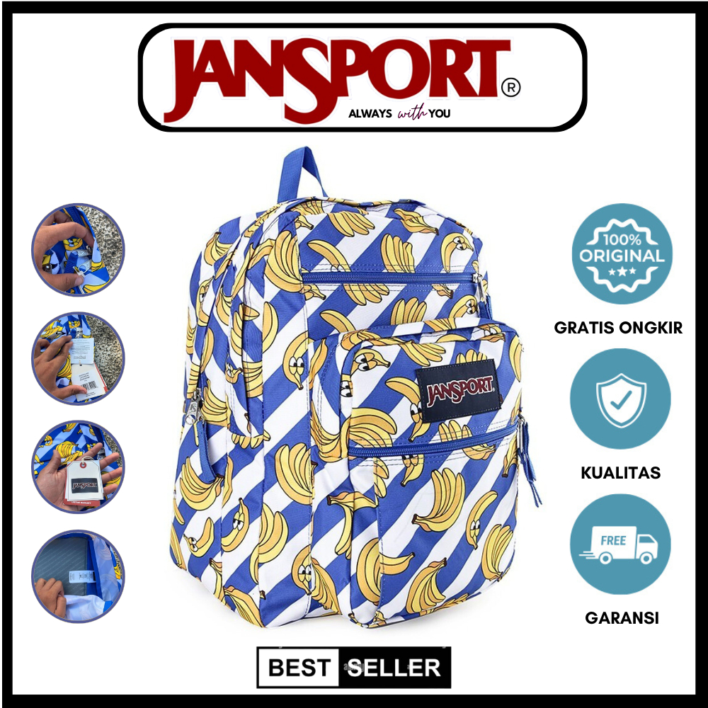 [PROMO 12.12] 100% ORIGINAL TAS JANSPORT Wanita Dan Pria Original - JANSPORT INDONESIA - Tas Ransel 