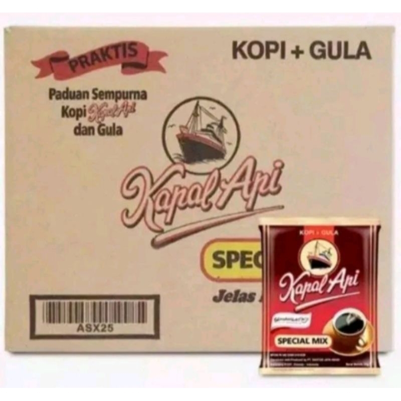 

Kopi Kapal Api Spesial Mix 1 dus isi 12 renceng
