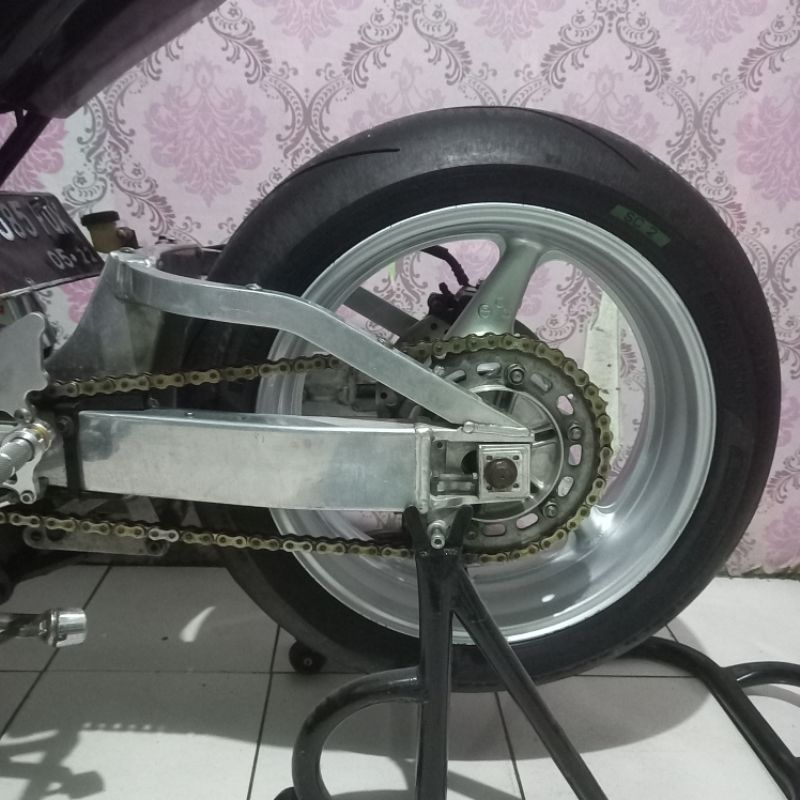 limbah moge full set kaki belakang swing arm gsx750 velg cbr929 6inch