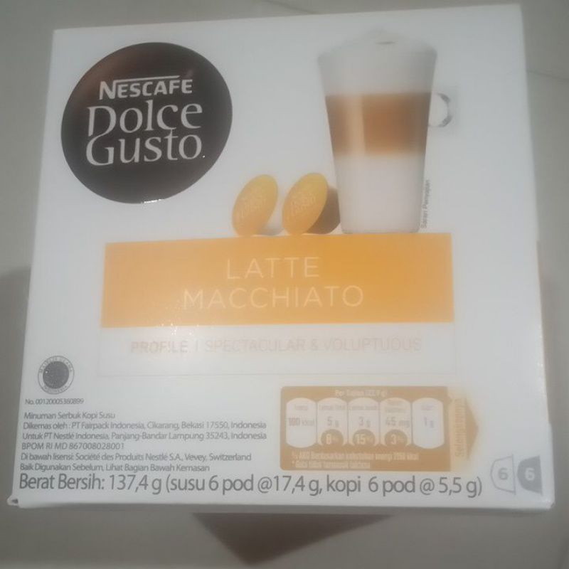 

Nescafe Dolce Gusto LATTE Macchiato 137.4gr