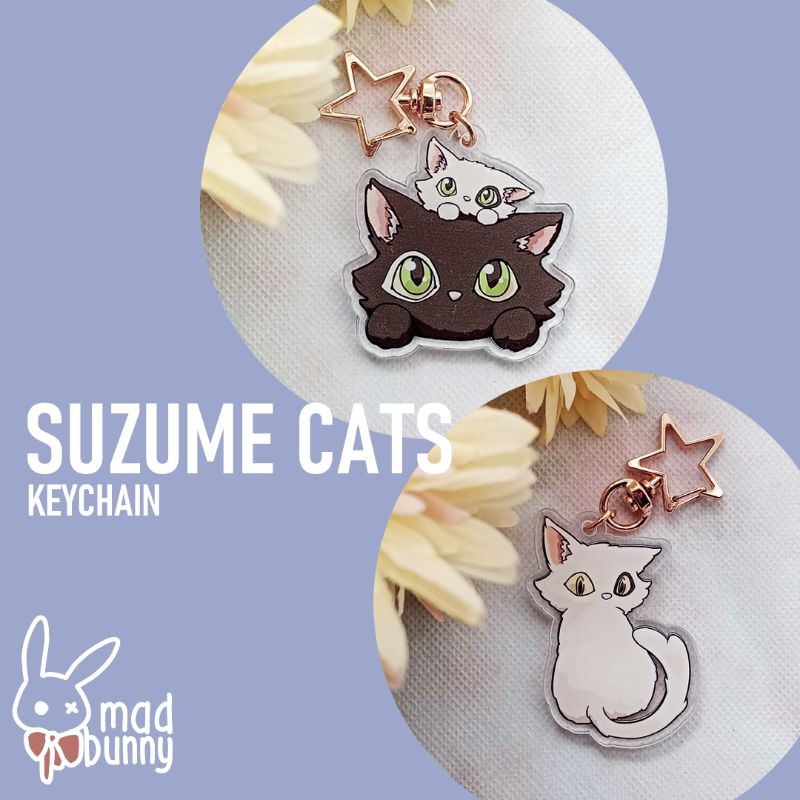 [madbunny] Suzume Daijin Sadaijin Sticker & Keychain