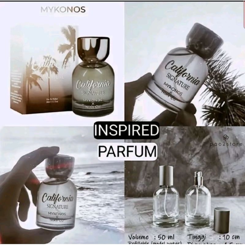 INSPIRED PARFUM MYKONOS CALIFORNIA 35ML PARFUM PRIA WANITA