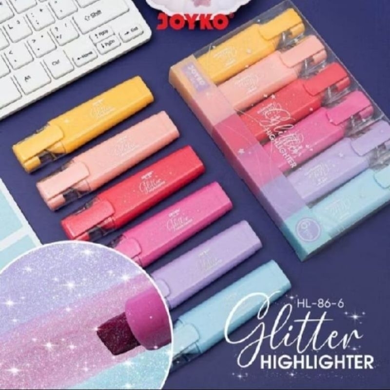 

Highlighter Penanda Stabilo Gliter Joyko HL 86-6