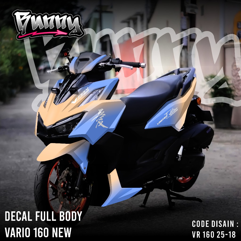 Flowbeeshop Decal Sticker Honda Vario 160 Abs/Non Abs Fullbody Dekal Stiker Motor Honda Vario 160