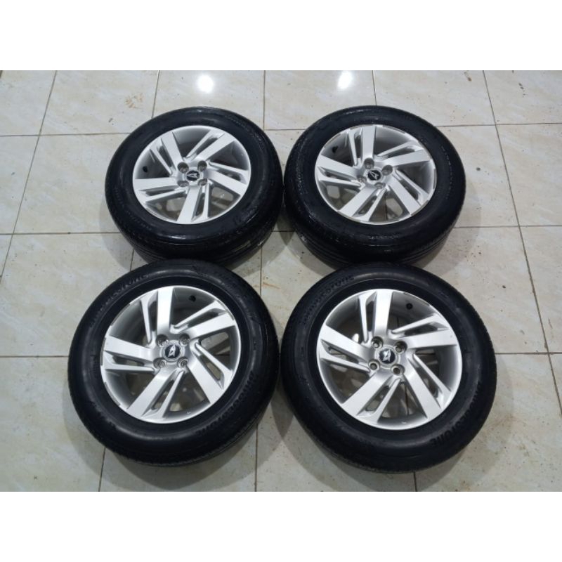 VELG MOBIL STANDAR ROCKY R16 ORIGINAL COPOTAN PLUS BAN BRIGESTONE TURANZA 205 65 R16 KONDISI 80%