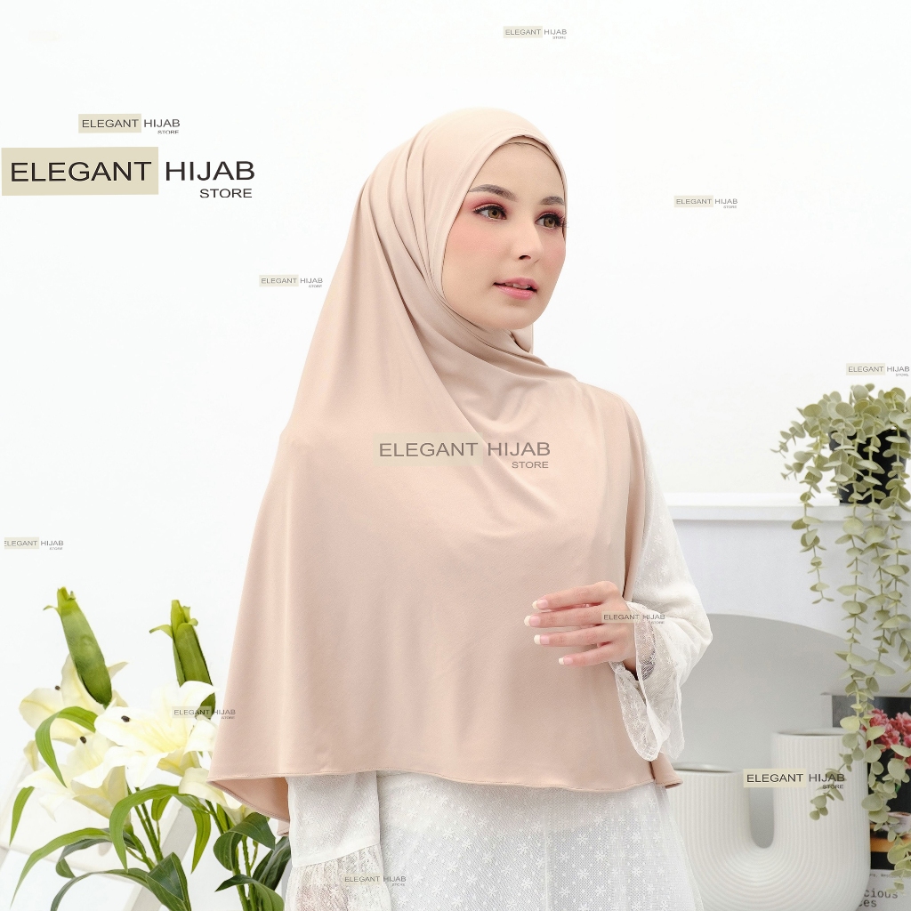 Hijab Segitiga Instan Jumbo L I Hijab Casual Jersey Premium