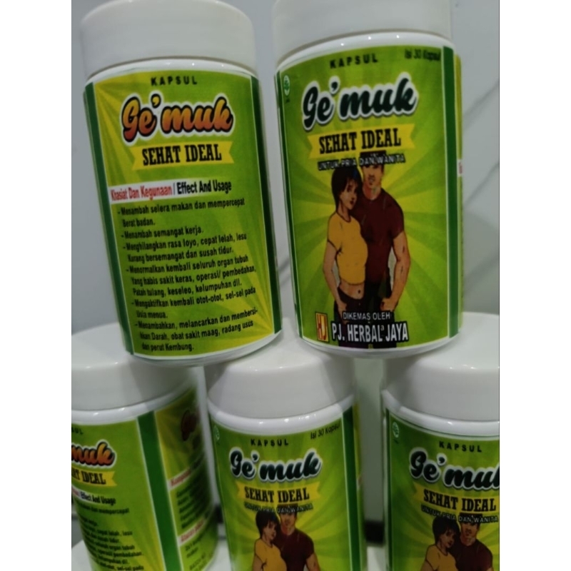Kapsul Herbal Gemuk Sehat ideal