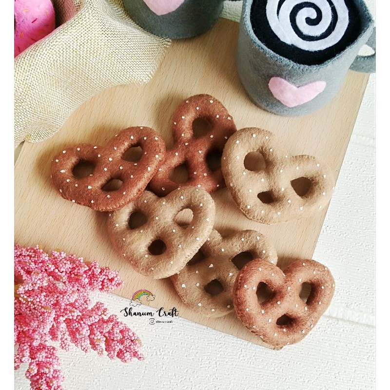 MAKANAN FLANEL / ROTI FLANEL / KUE FLANEL / MAINAN ANAK KUE"AN