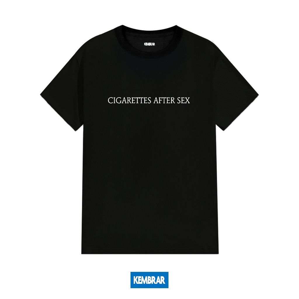 Kembrar ID - Kaos CigarattesAfterSex CAS Font Tshirt Band T-shirt Musik Baju Pria Wanita Unisex COD