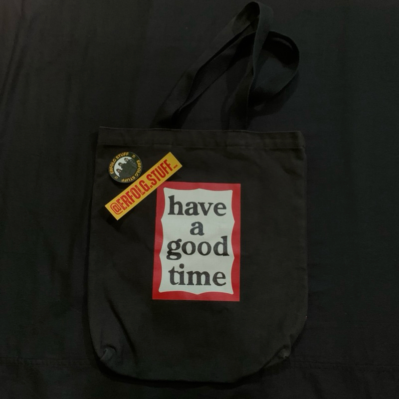 Tote bag have a good time / hagt black second