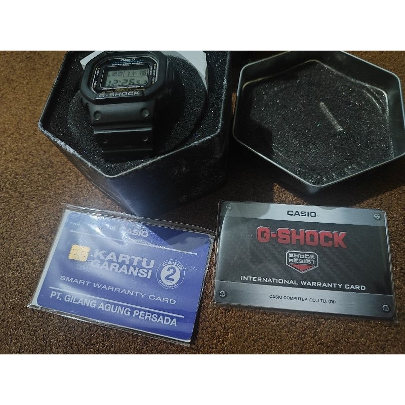 G Shock DW-5600E-1VDF Original Second