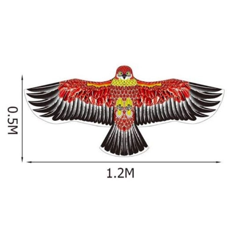 layang layang elang bisa terbang tinggi ke angkasa bonus benang 30mtr