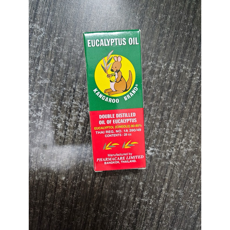 Eucalyptus oil Kangaroo brand 28 ml Minyak Kayu Putih ORI Thailand