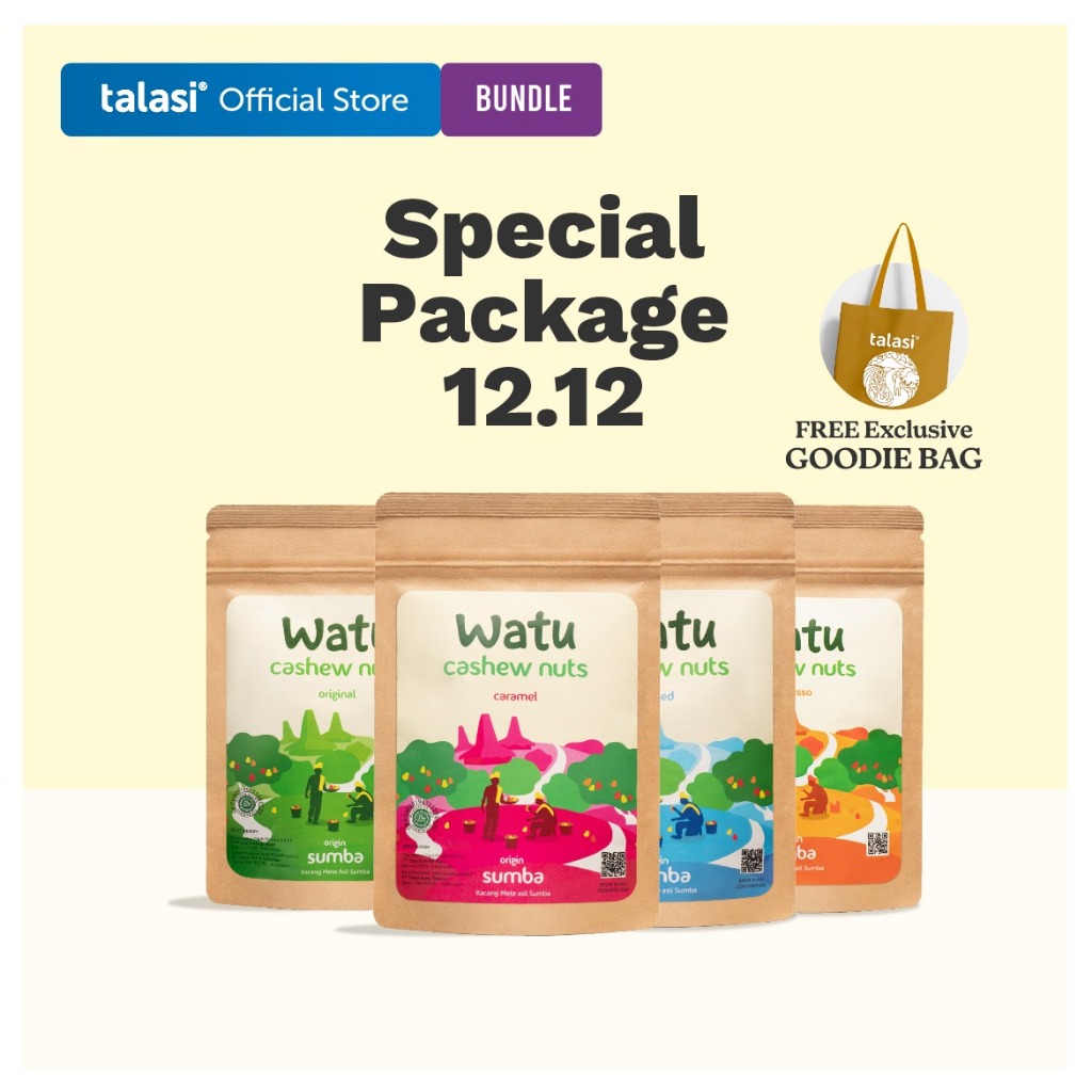 

[Special 12 Package] Watu Cashew Nuts Mini All Variant 35gr Origin Sumba