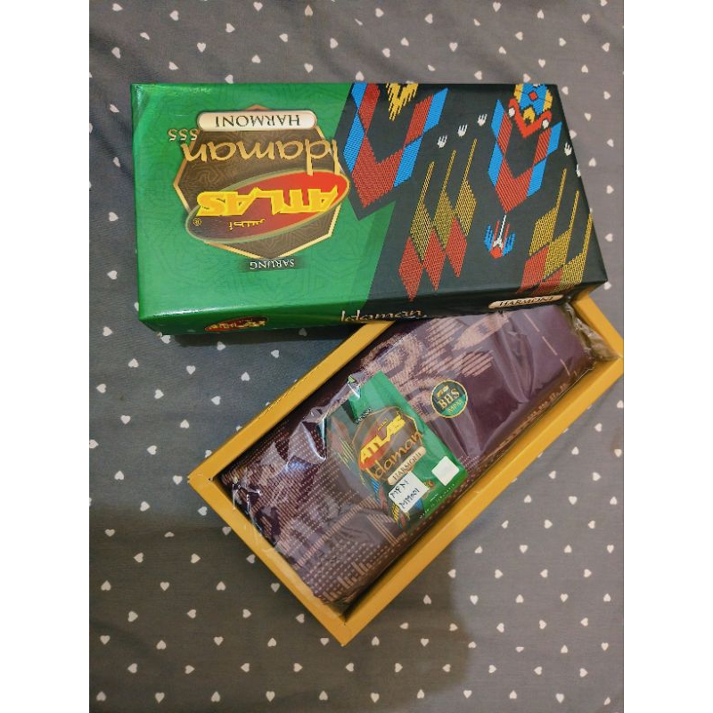 SARUNG ATLAS IDAMAN HARMONI, MOTIF BHS MPM. SARUNG TENUN