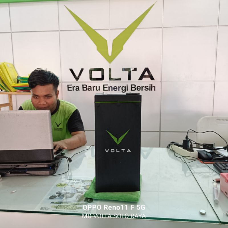 BATERAI MOTOR LISTRIK VOLTA LITHIUM LIFEPO 4 OFFLINE 60V 23AH / BATERAI LITHIUM LIFEPO 4 / BATERAI V