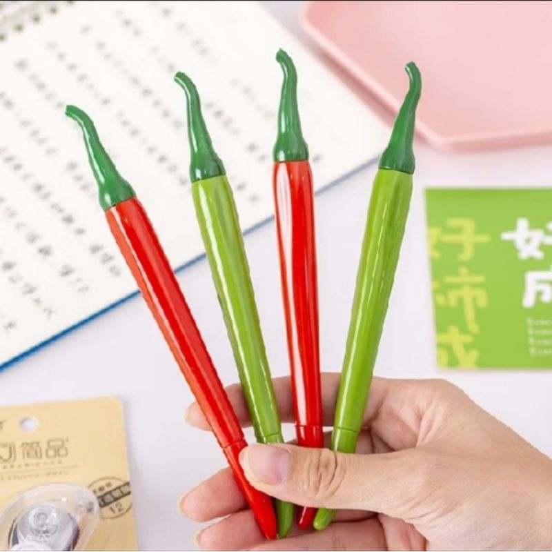 

Pen Pulpen Unik (2 PCS) Model Cabai Merah Dan Cabai Hijau