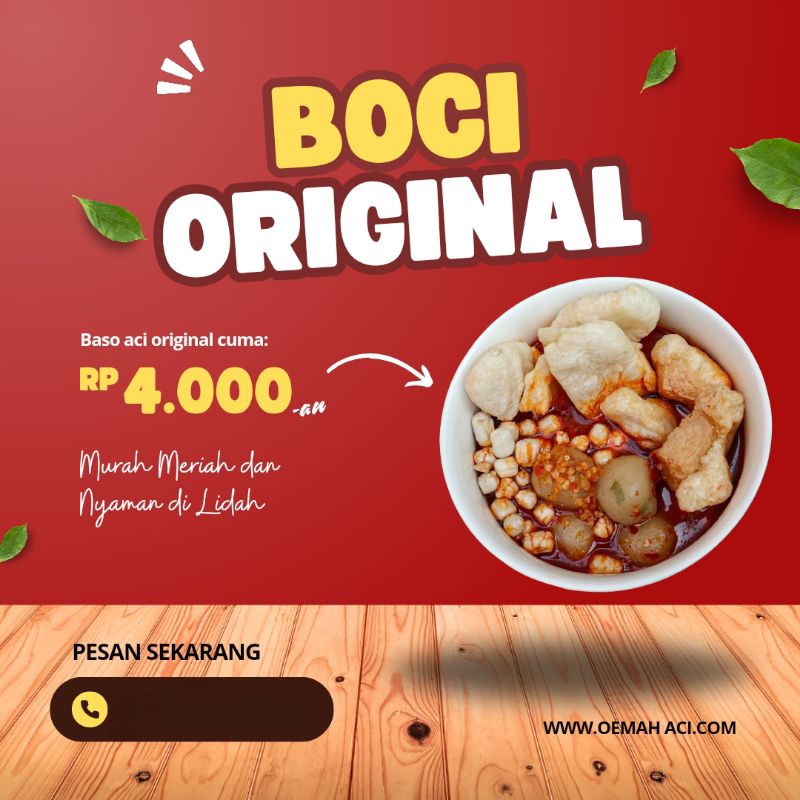 

BASO ACI MURAH DENGAN EKSTRA MINYAK BAWANG