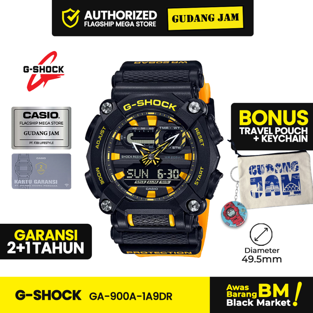 Jam Tangan G-Shock GA-900A-1A9DR GA-900A GA-900 GA900A GA 900A
