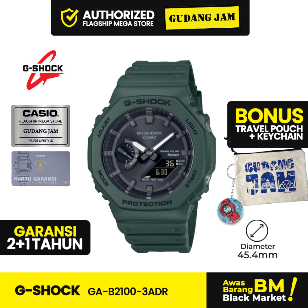 Jam Tangan G-Shock GA-B2100-3ADR GA-B2100-3A GA-B2100 GAB2100 GA B2100