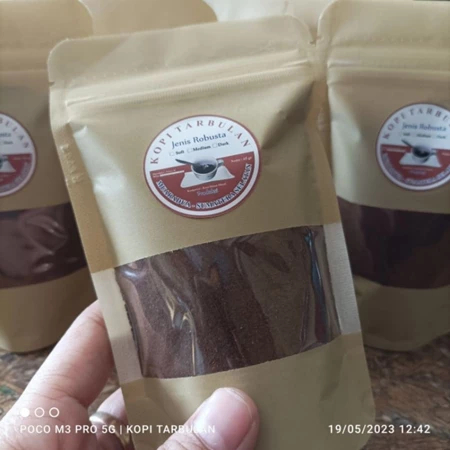 

Kopi Tarbulan Robusta Netto 65 gram