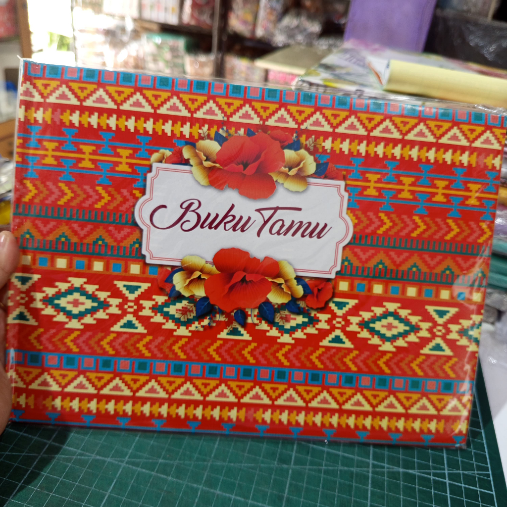 

BUKU TAMU BATIK ISI 170 TTD READY STOK