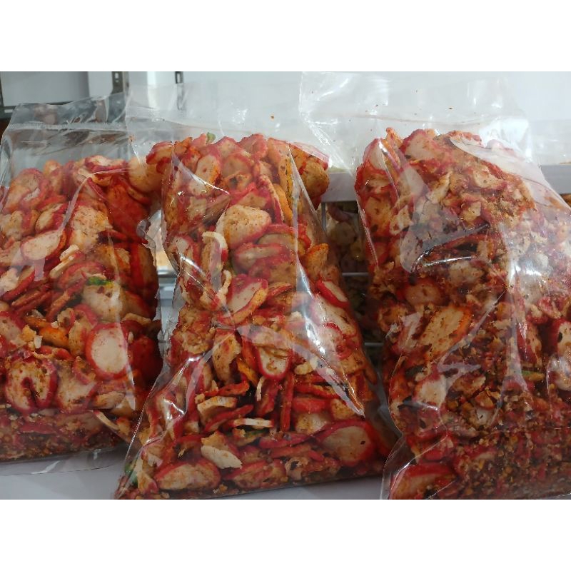 

krupuk seblak kencur 250 gr/kerupuk seblak