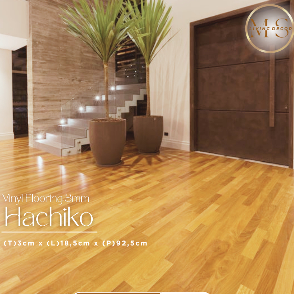 Lantai Vinyl HACHIKO / Lantai Kayu Vinyl Tebal 3mm Harga Termurah