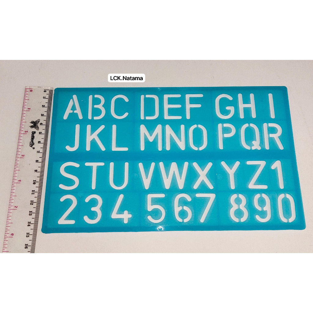 

Penggaris ABJAD dan ANGKA Penggaris plastik 24cm