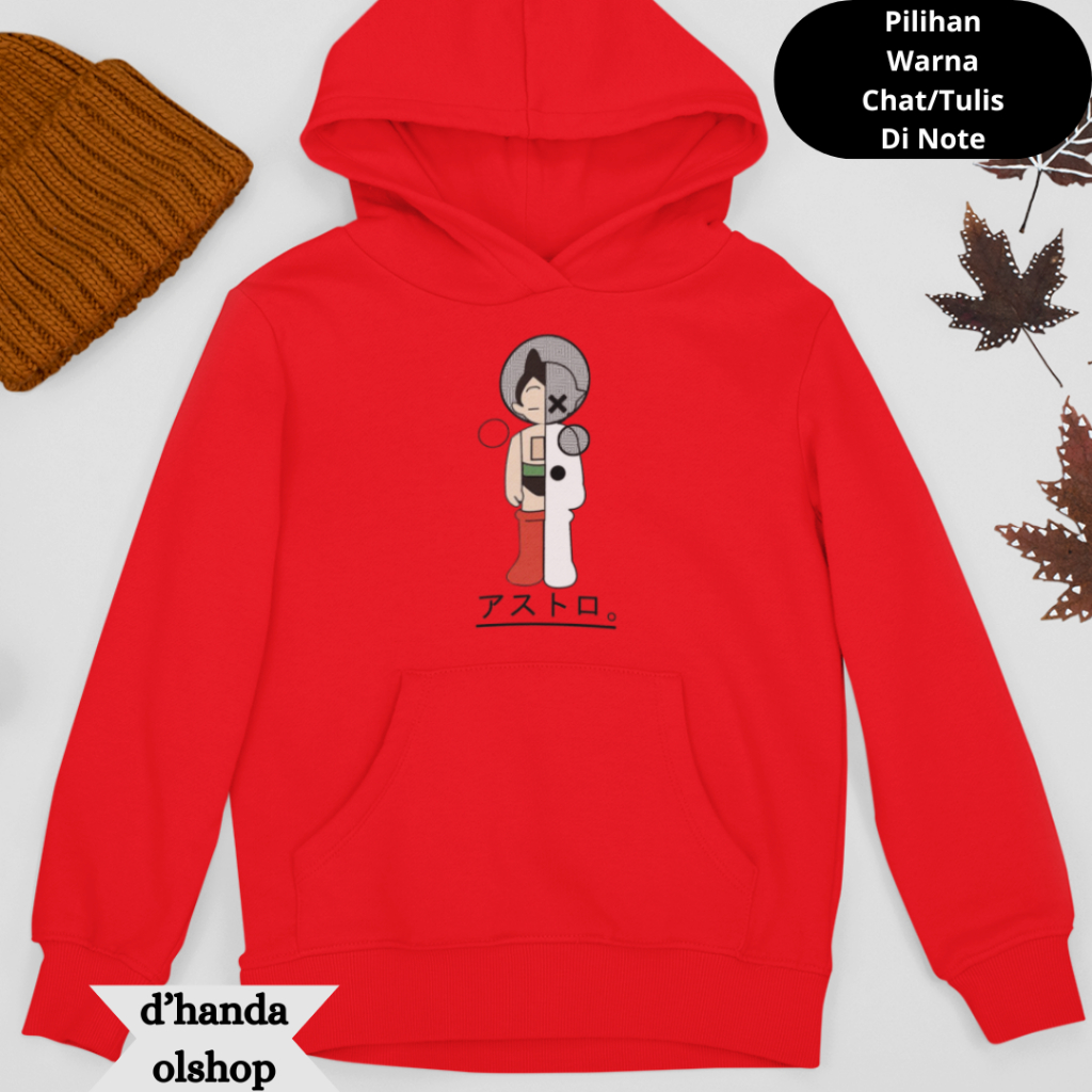 Sweater Hoodie Anak Cotton Everyday Anime Astroboy 3 | Usia 4-15 Tahun