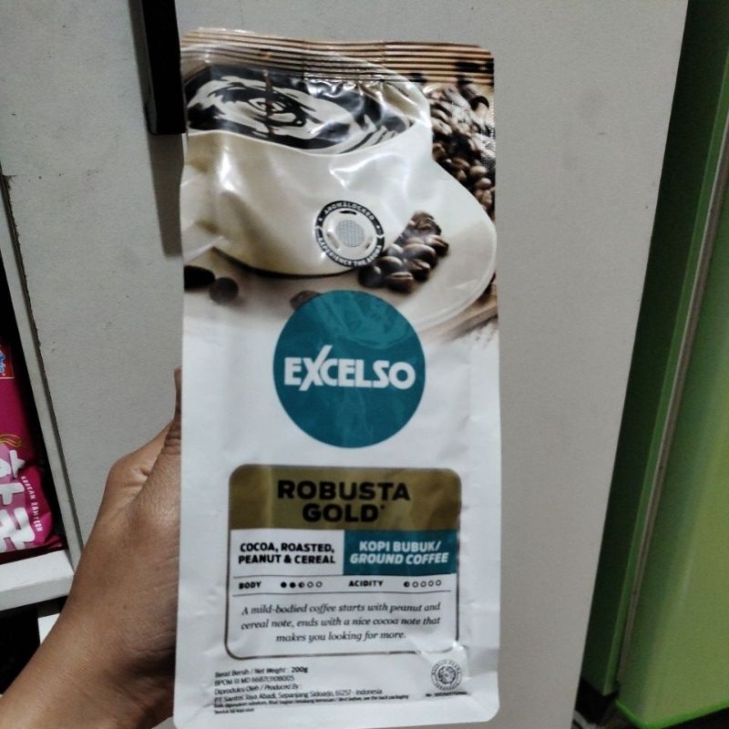 

Excelso robusta gold 200gr pouch