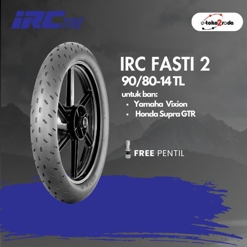 BAN IRC TUBELESS FASTI2 90/80 RING 14