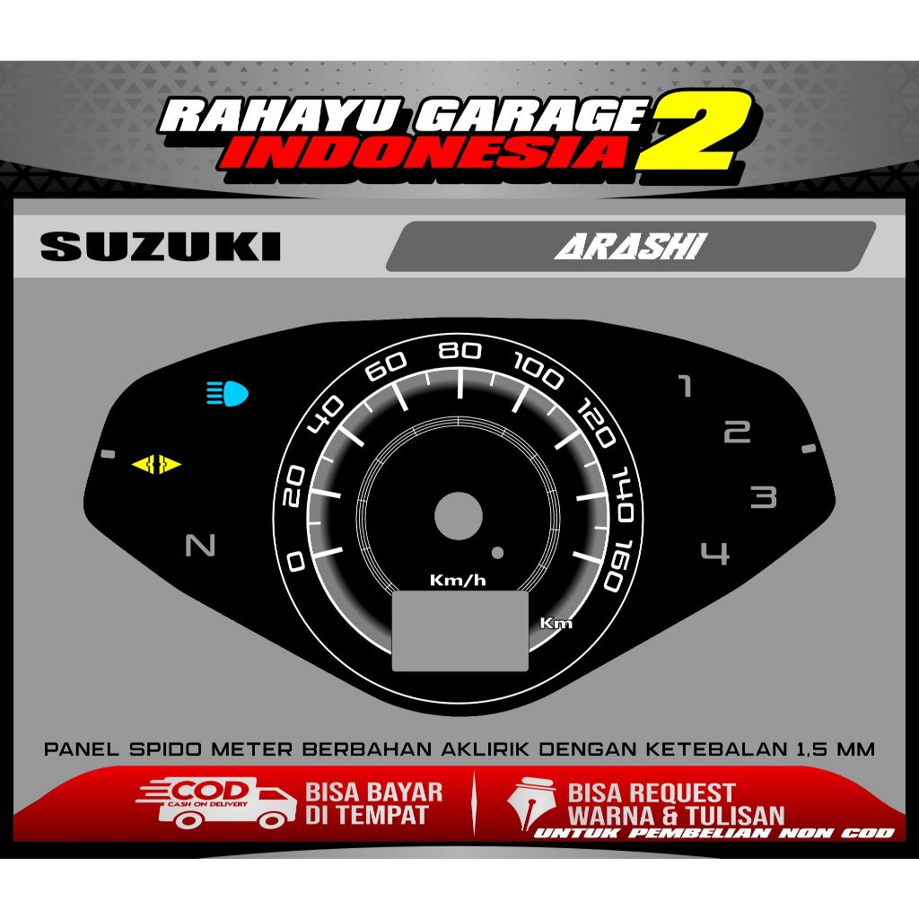 PAPAN SPEEDOMETER CUSTOM SUZUKI ARASHI
